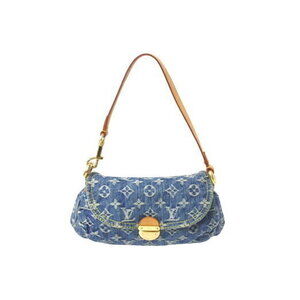Louis Vuitton Pleaty Handbag Monogram Denim Blue